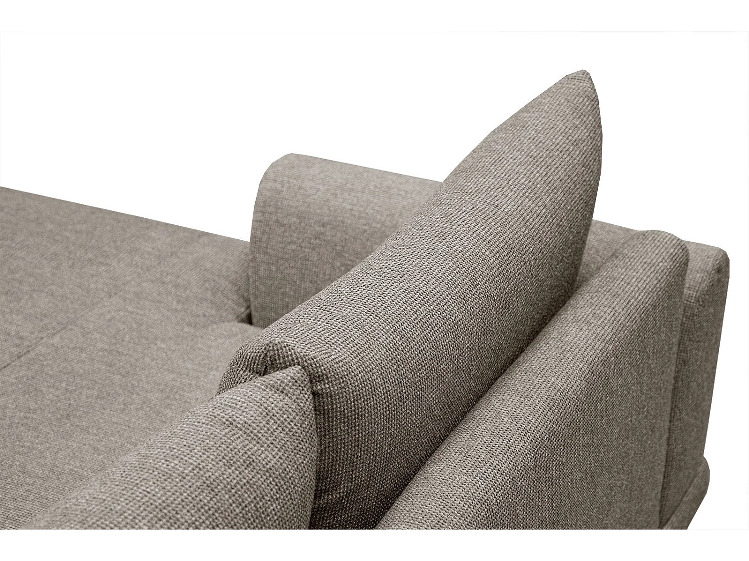 ADRIA Ecksofa 4-Sitzer links, taupe