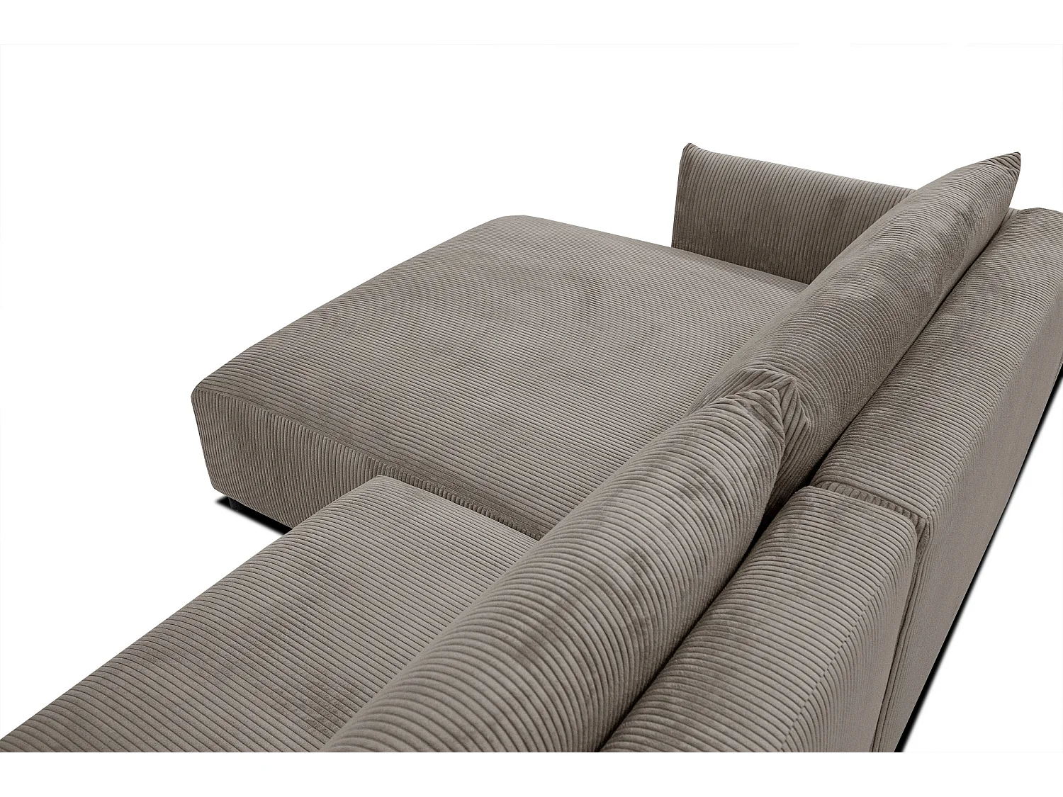 TAUER Ecksofa 5-Sitzer, taupe