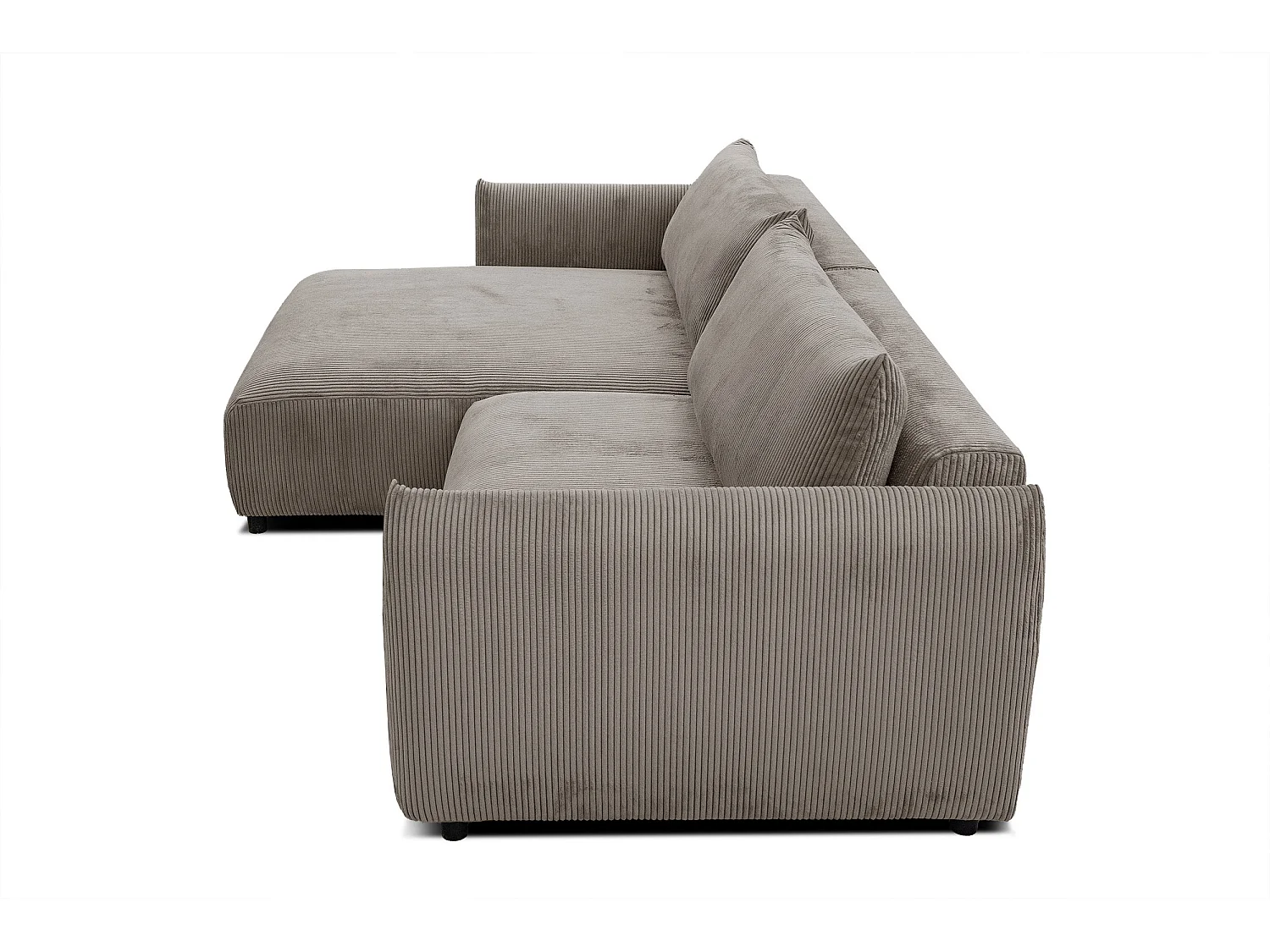 TAUER Ecksofa 5-Sitzer, taupe