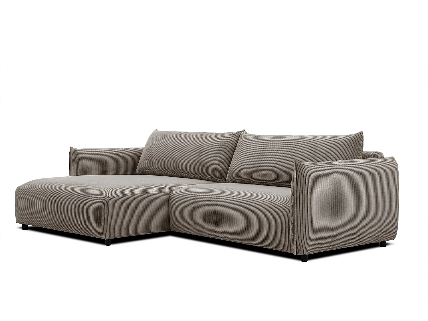 TAUER Ecksofa 5-Sitzer, taupe
