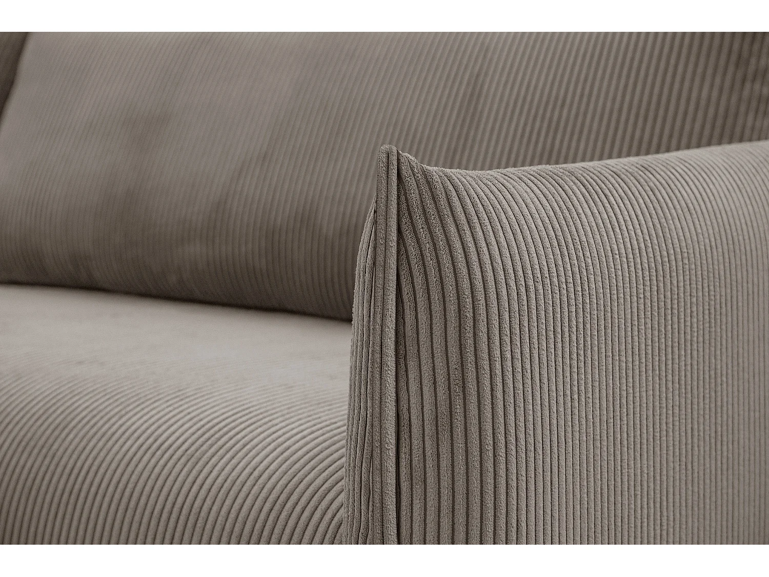 TAUER Ecksofa 5-Sitzer, taupe