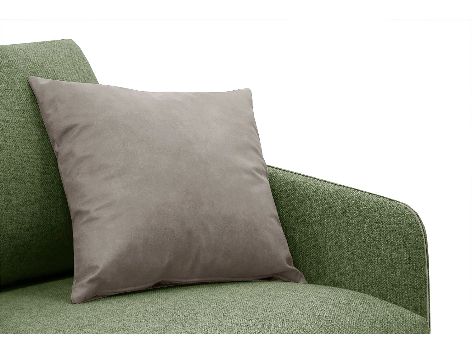 SOGEL Ecksofa 4-Sitzer links, olive