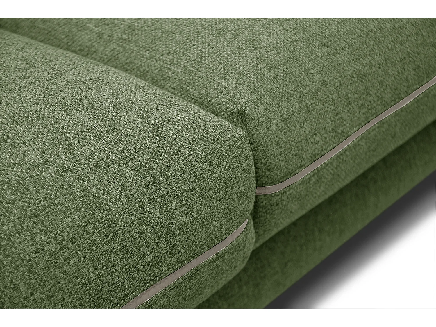 SOGEL Ecksofa 4-Sitzer links, olive