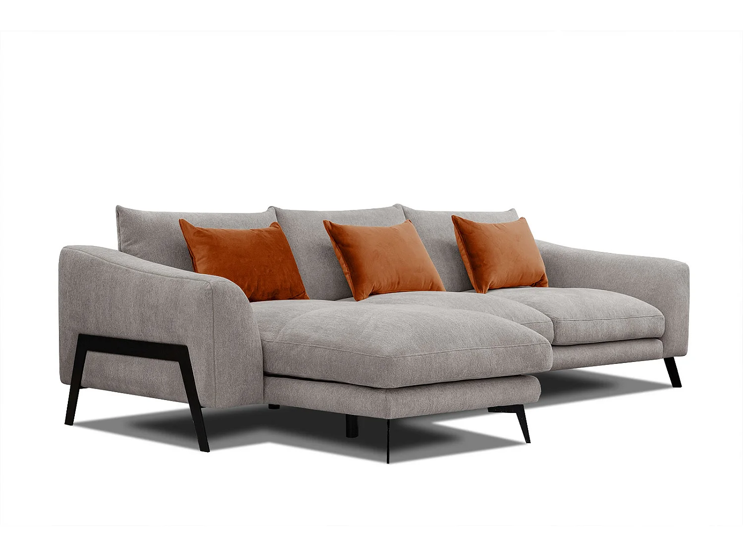 WINTER Ecksofa 4-Sitzer links, taupe