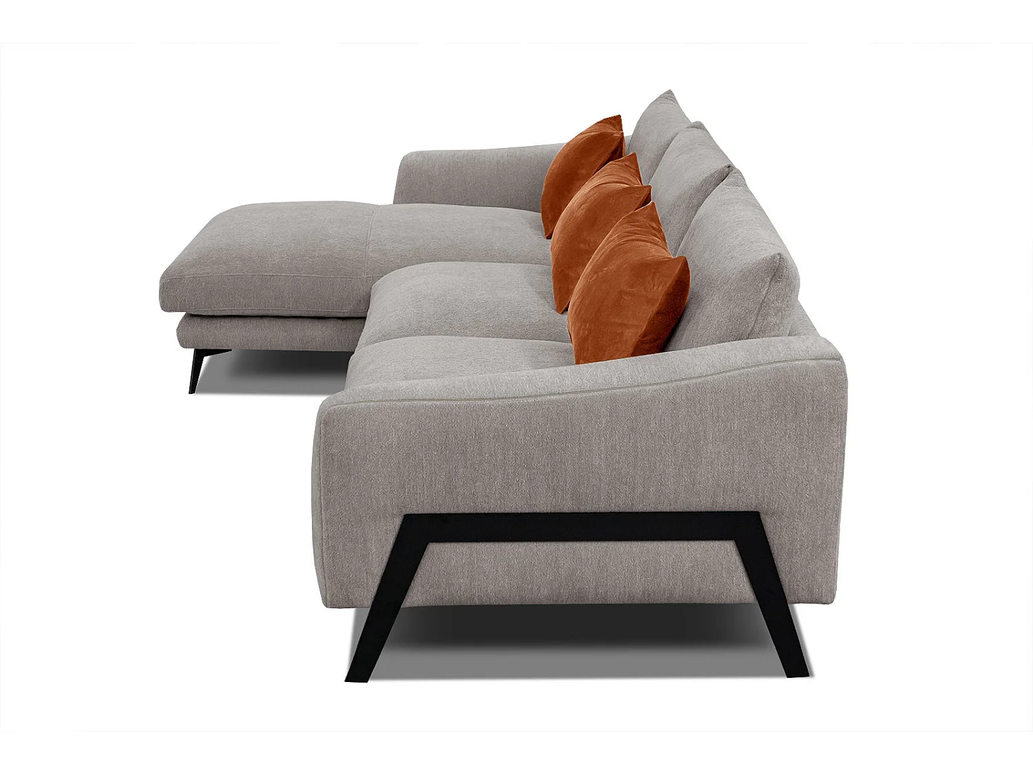 WINTER Ecksofa 4-Sitzer links, taupe