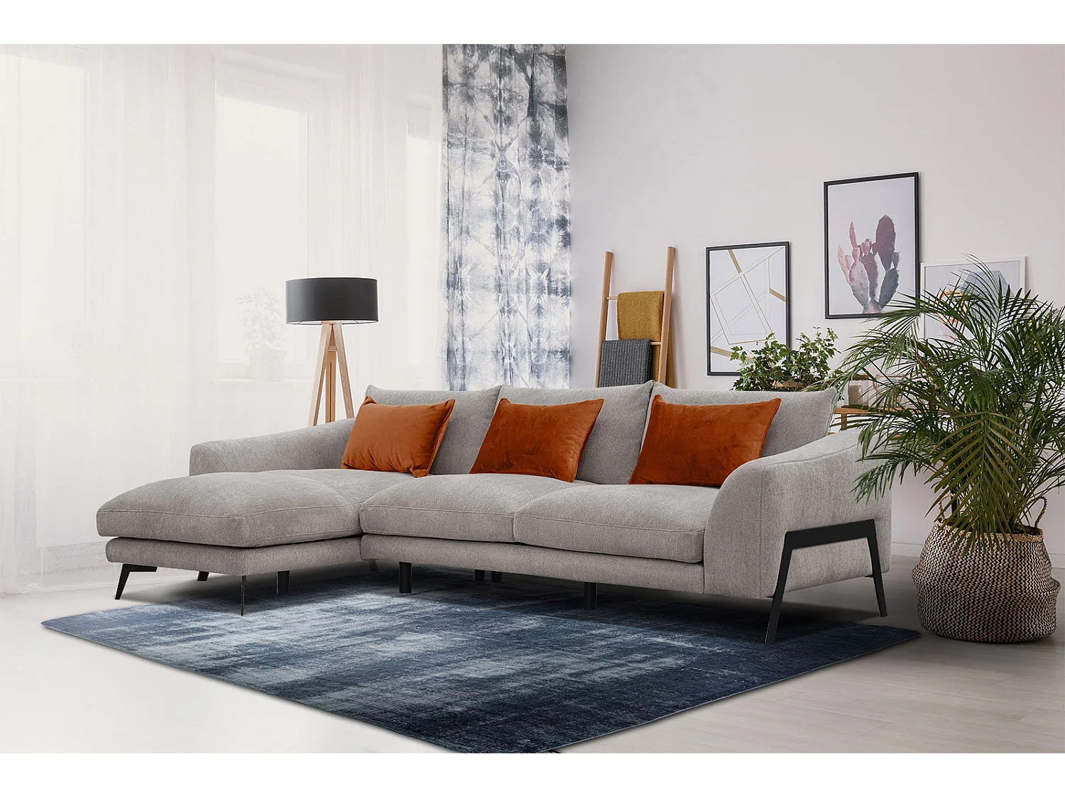 WINTER Ecksofa 4-Sitzer links, taupe