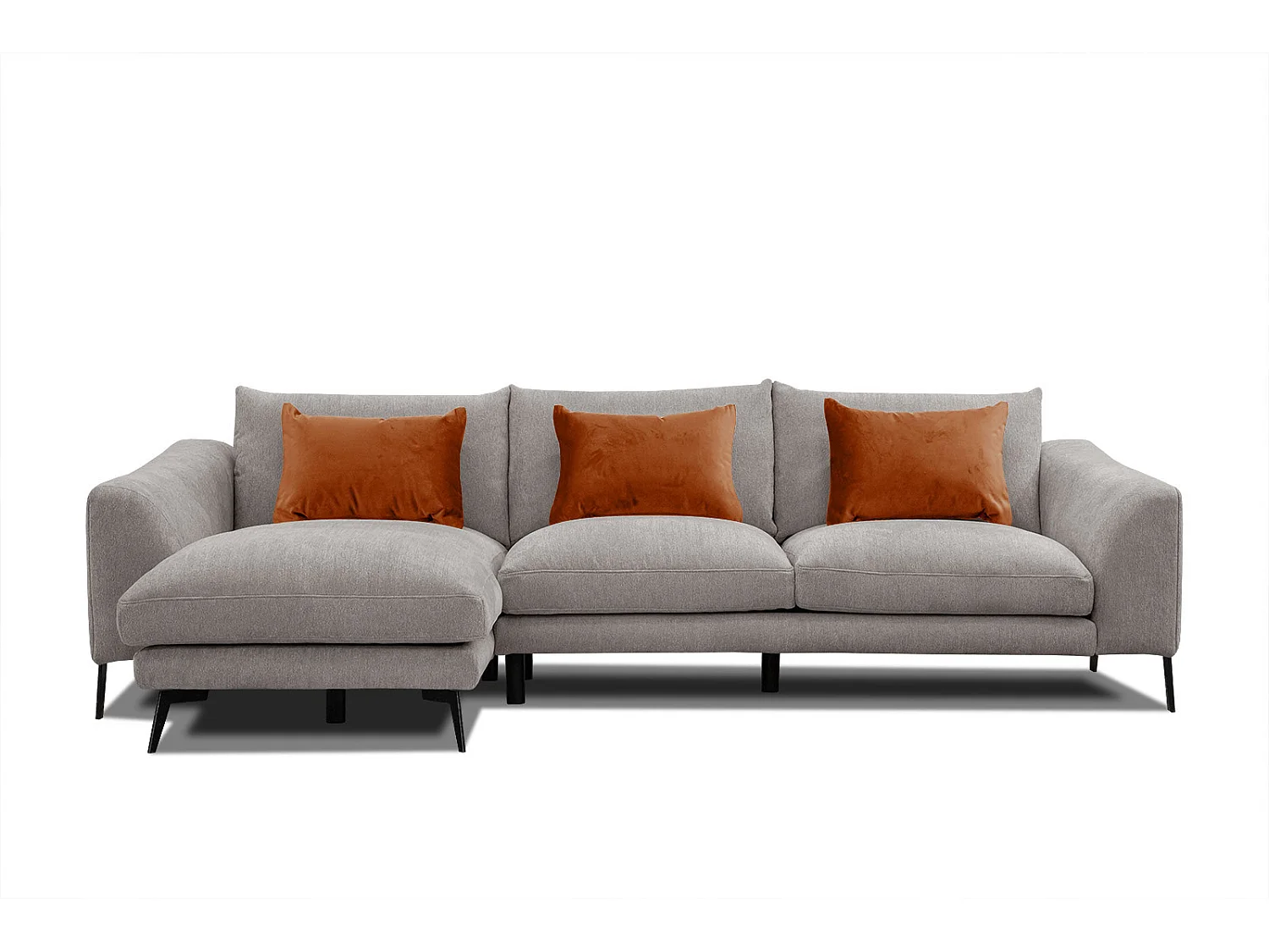 WINTER Ecksofa 4-Sitzer links, taupe