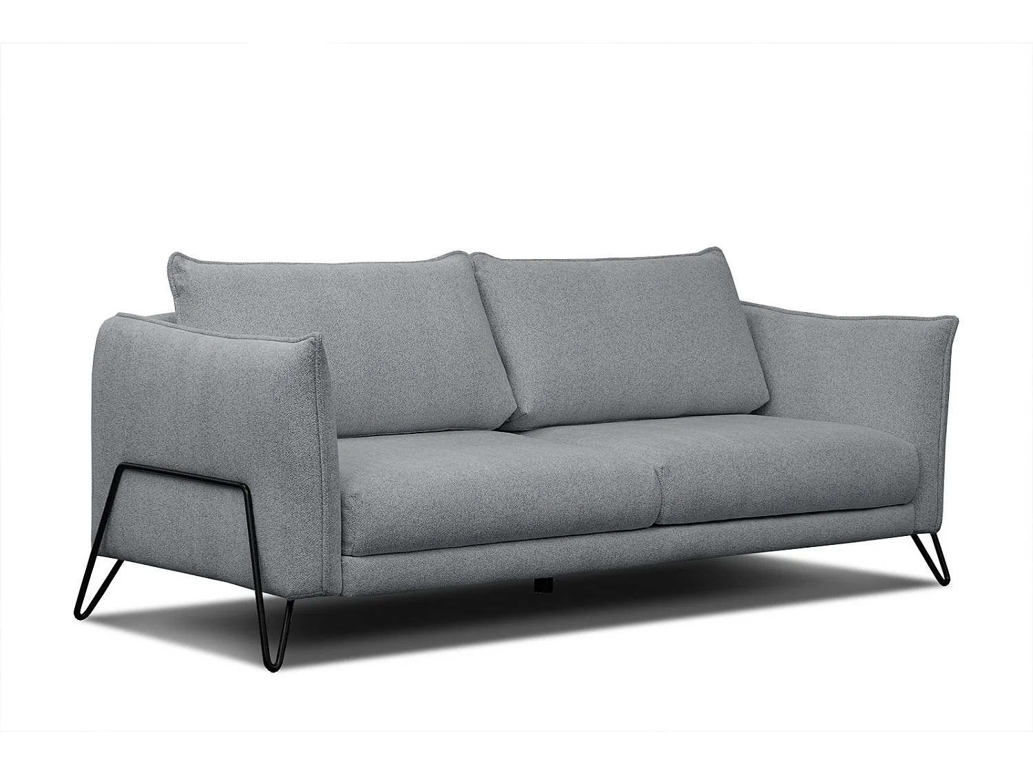 HOSTEN Sofa 3-Sitzer, grau