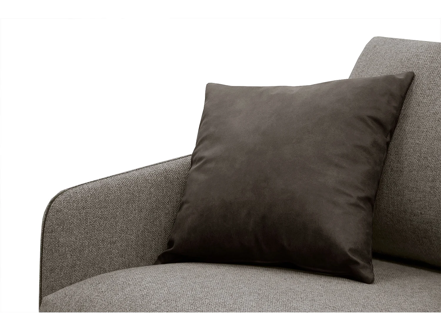 SOGEL Ecksofa 4-Sitzer rechts, taupe