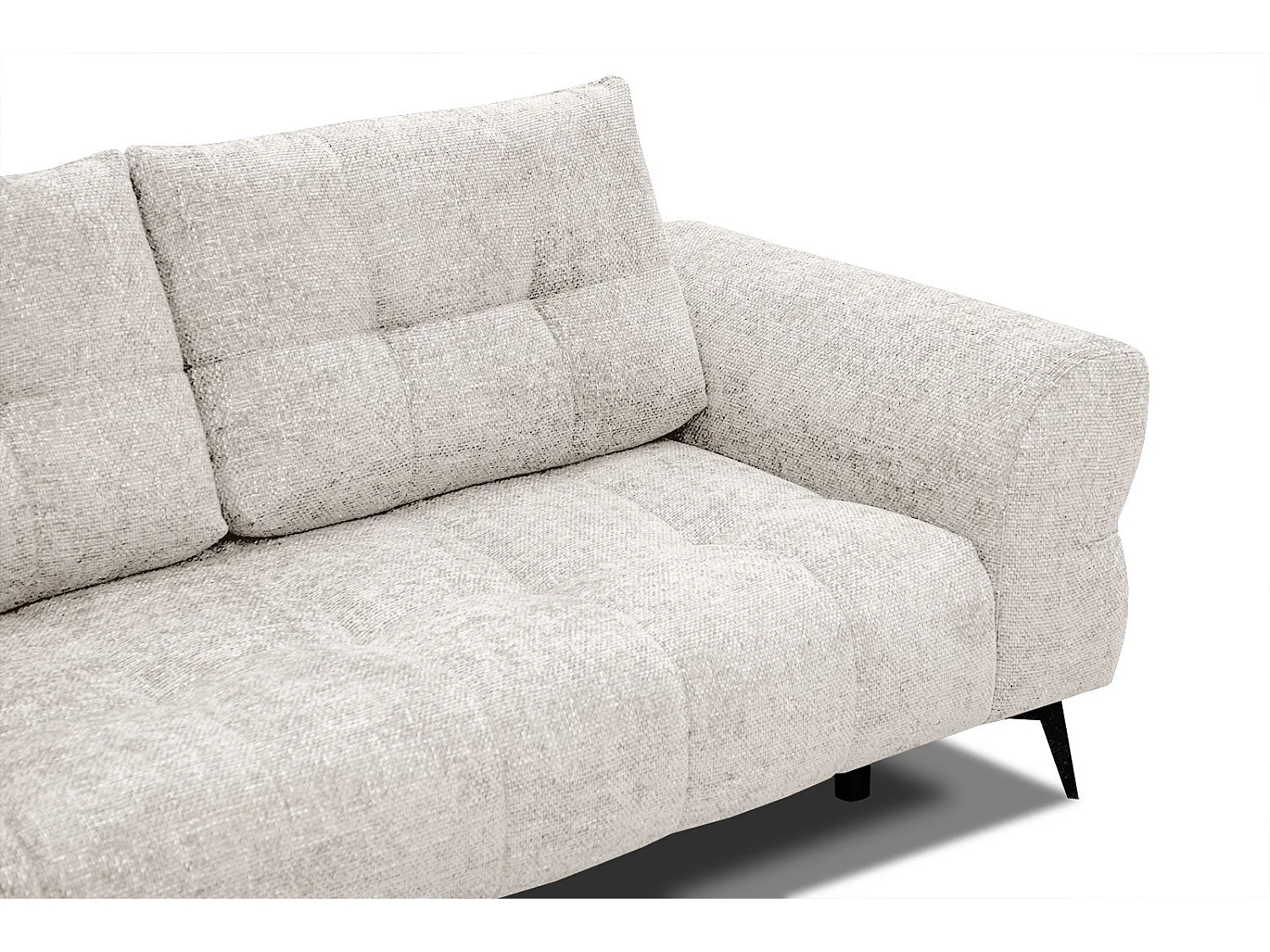 SALVINI Ecksofa 5-Sitzer links, ecru