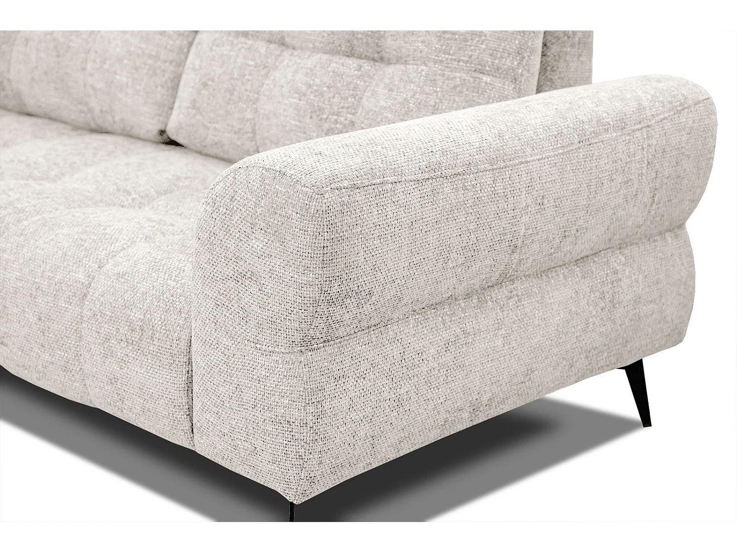 SALVINI Ecksofa 5-Sitzer links, ecru