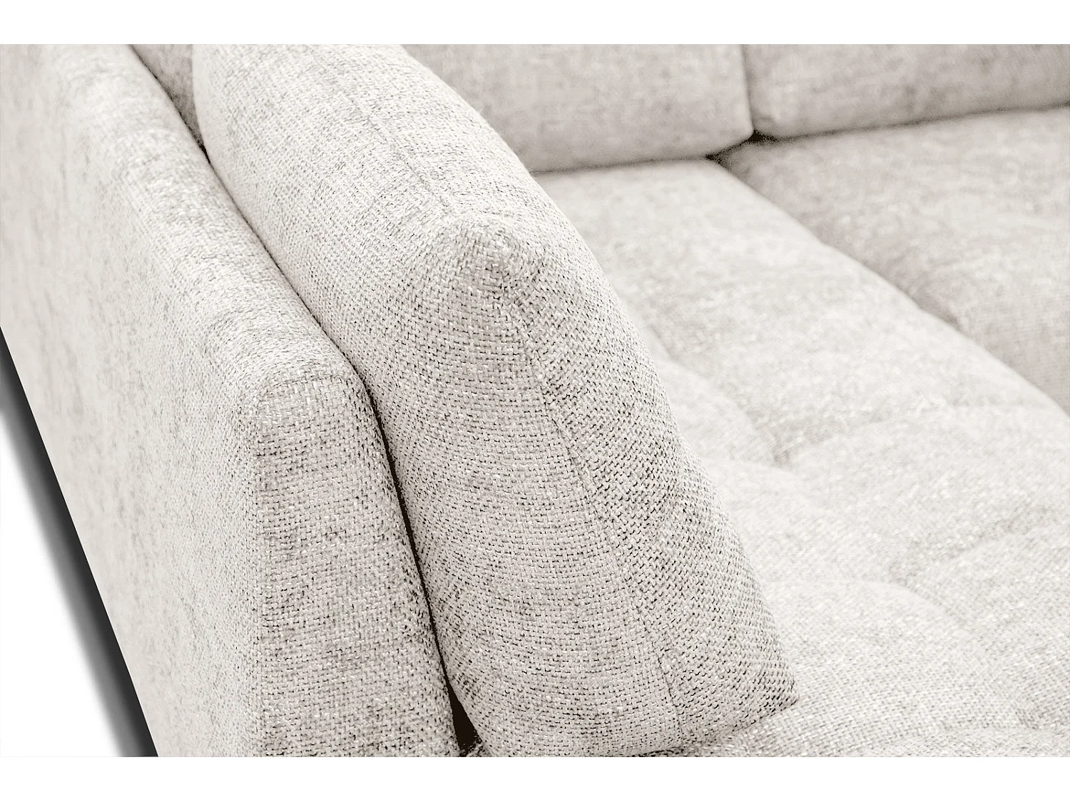 SALVINI Ecksofa 5-Sitzer links, ecru