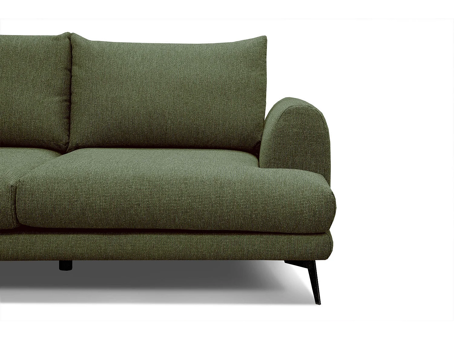 ADRIA Ecksofa 4-Sitzer links, olive