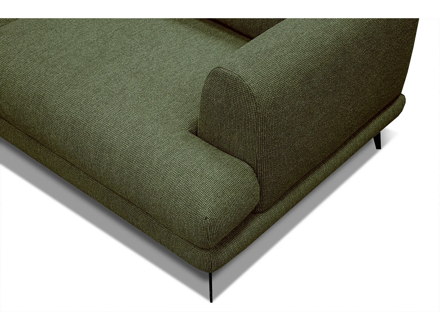 ADRIA Ecksofa 4-Sitzer links, olive