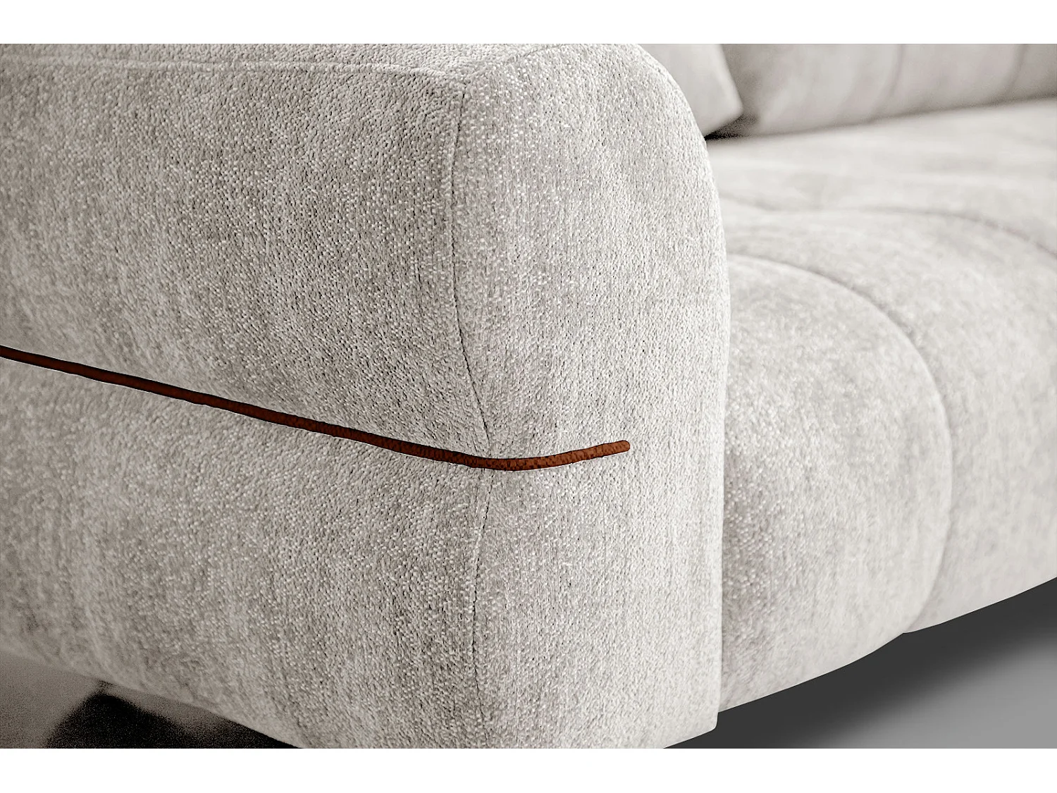 SALVINI Sofa 2,5-Sitzer, perlweiß