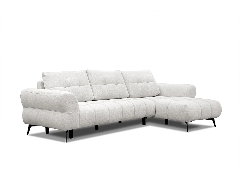 SALVINI Ecksofa 4-Sitzer rechts, perlweiß