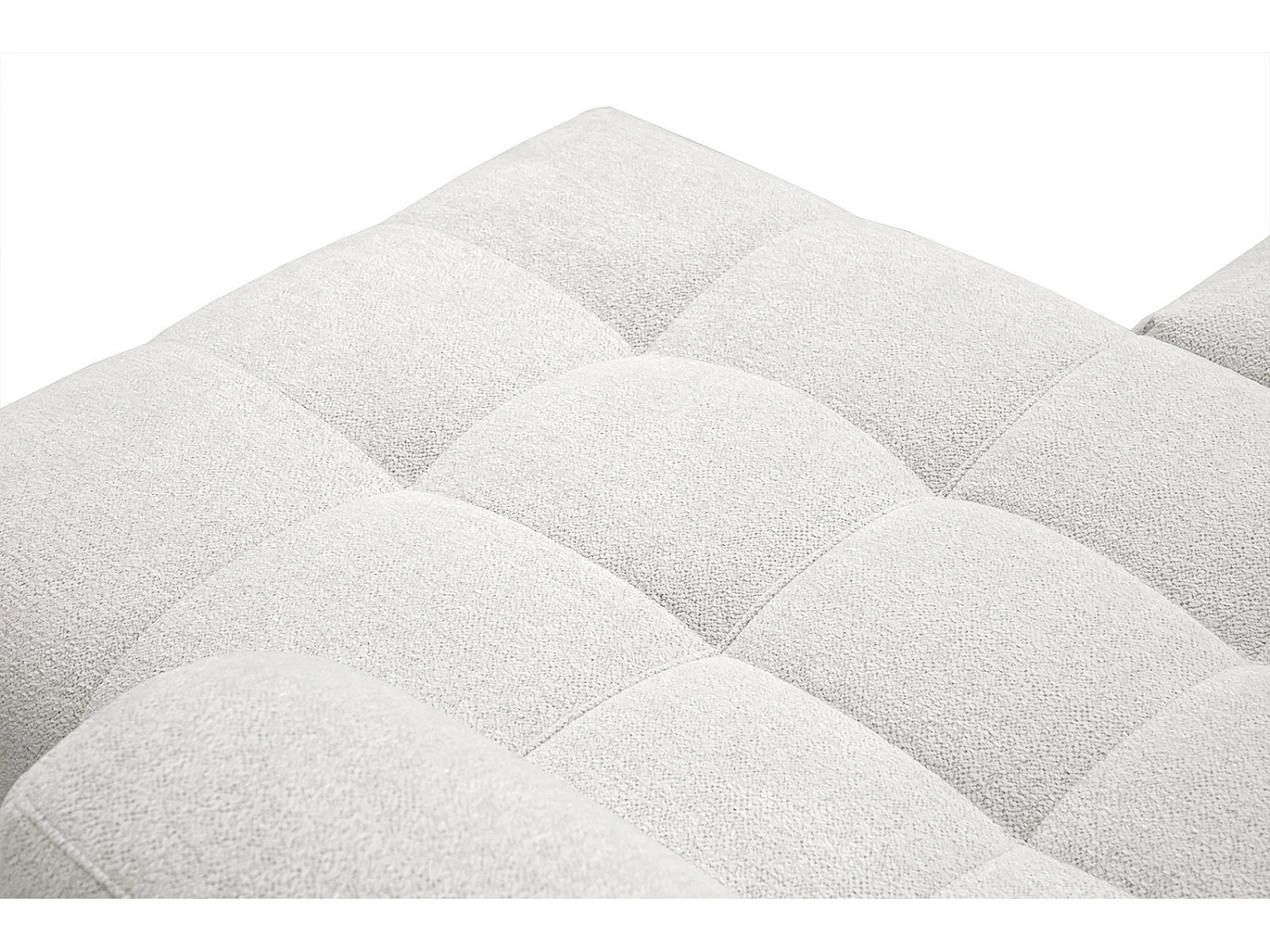 SALVINI Ecksofa 4-Sitzer rechts, perlweiß