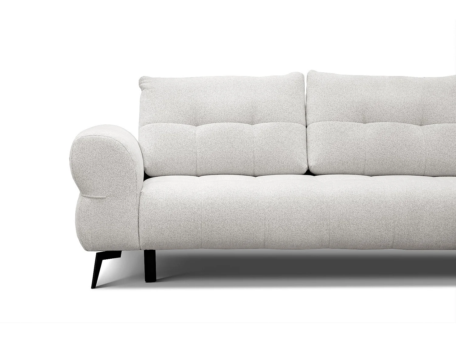 SALVINI Ecksofa 4-Sitzer rechts, perlweiß