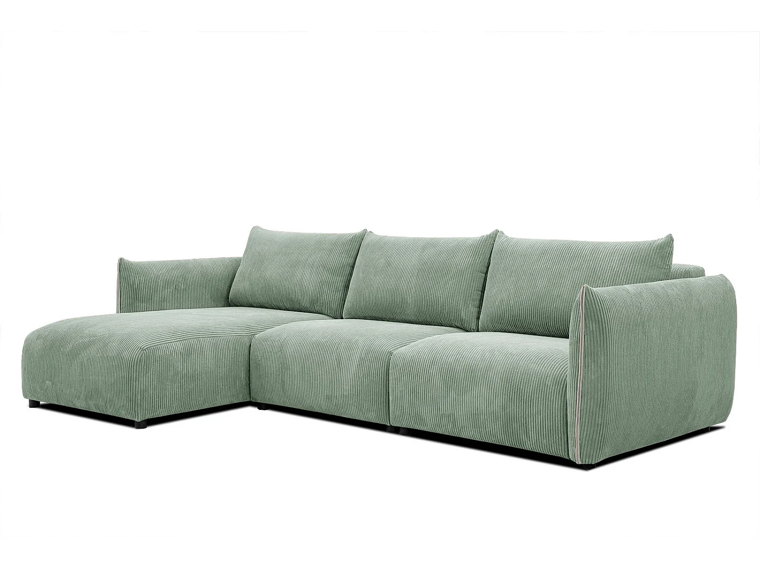 TAUER Ecksofa 5-Sitzer links, mint