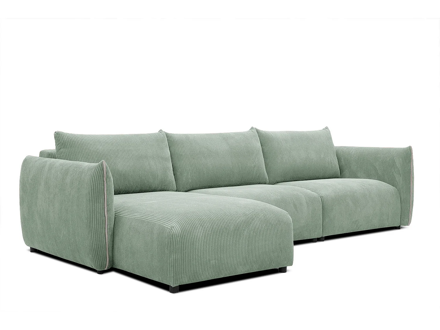 TAUER Ecksofa 5-Sitzer links, mint