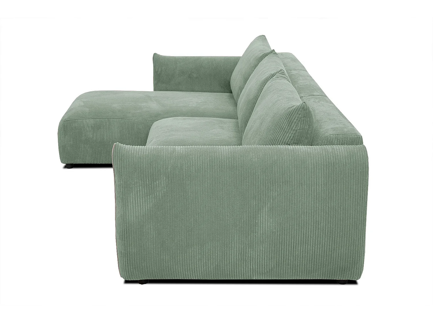 TAUER Ecksofa 5-Sitzer links, mint