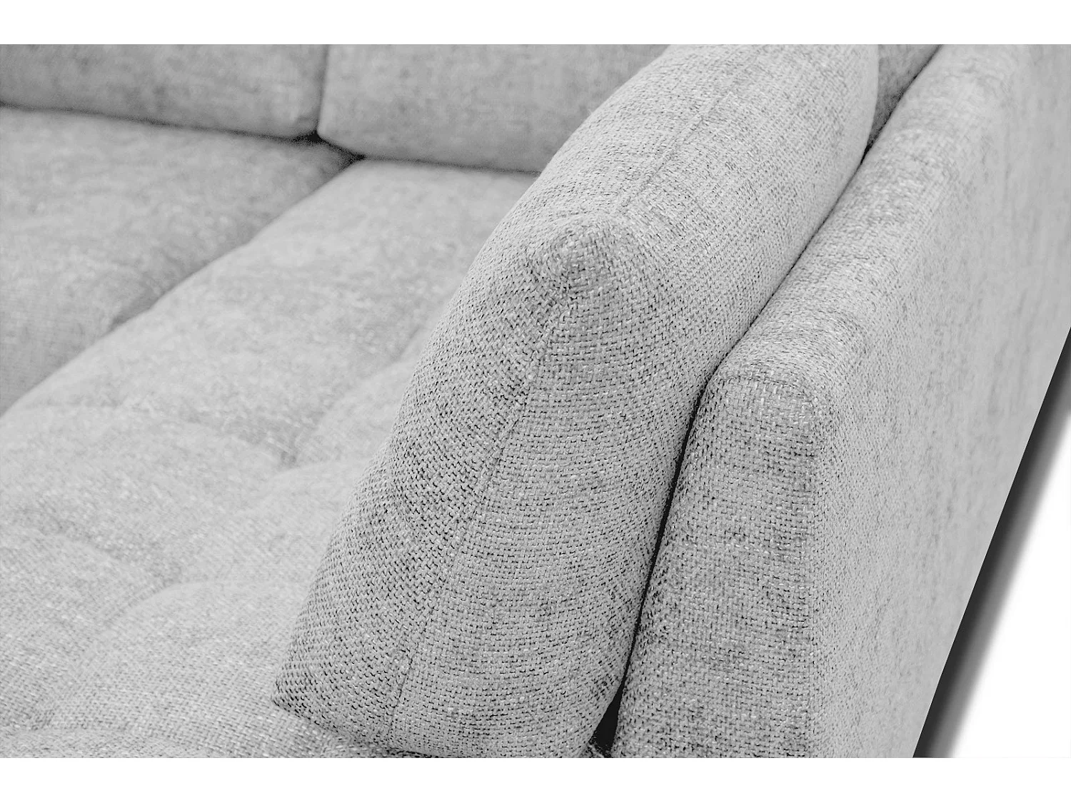 SALVINI Ecksofa 5-Sitzer rechts, hellgrau