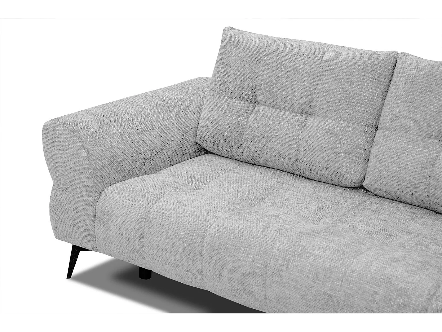 SALVINI Ecksofa 5-Sitzer rechts, hellgrau