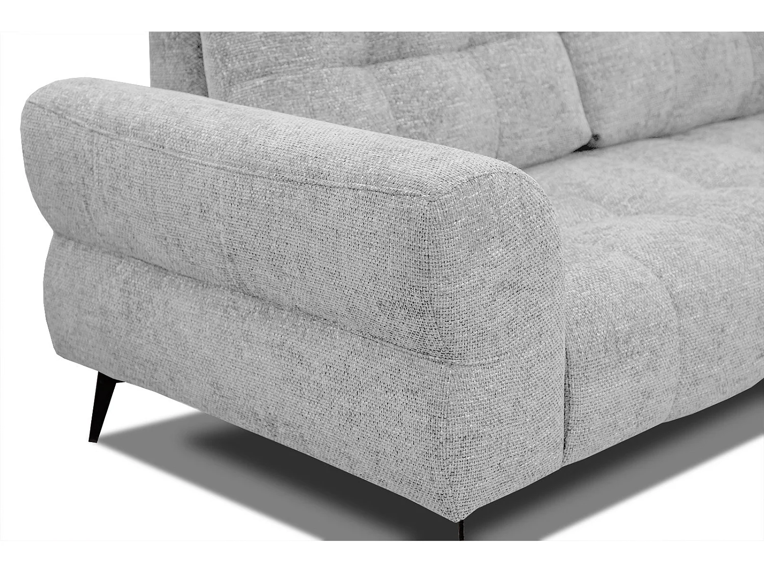 SALVINI Ecksofa 5-Sitzer rechts, hellgrau