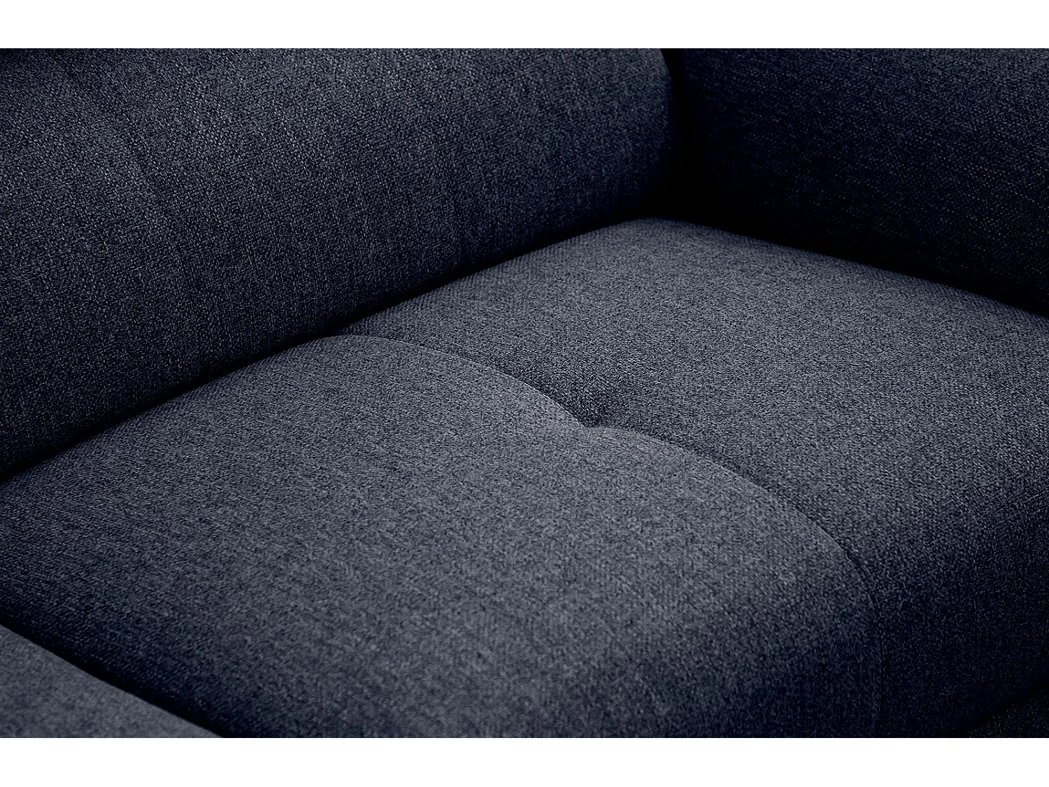 MATERA Sofa 3-Sitzer mit verstellbare Kopfstützen, marineblau