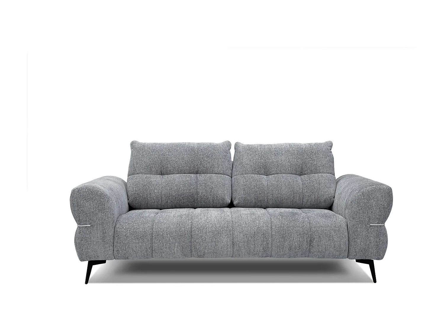 Canapé Salvini 3 places tissu gris moyen