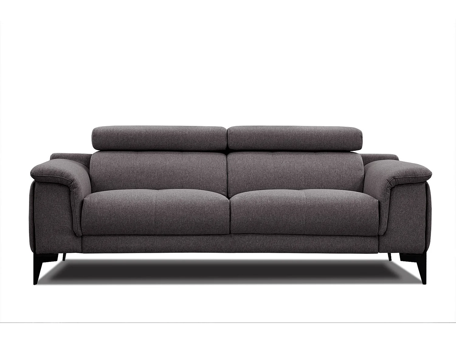 MATERA Sofa 3-Sitzer mit verstellbare Kopfstützen, graphit