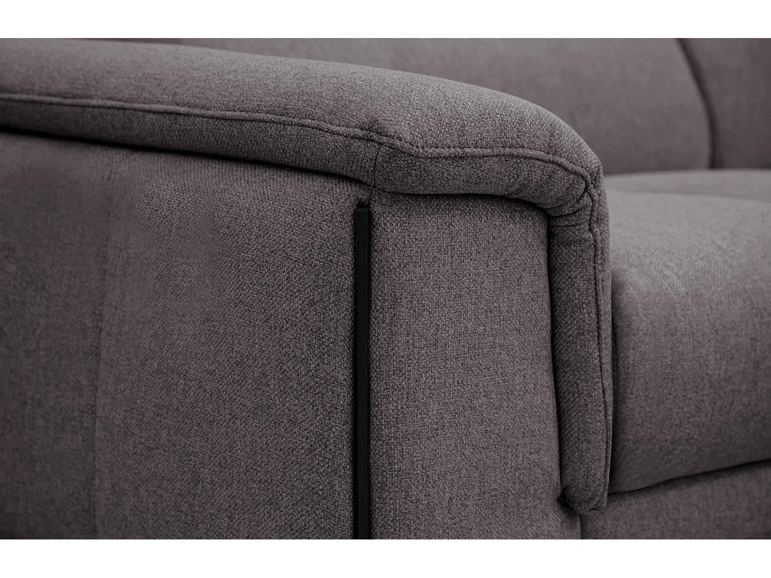 MATERA Sofa 3-Sitzer mit verstellbare Kopfstützen, graphit