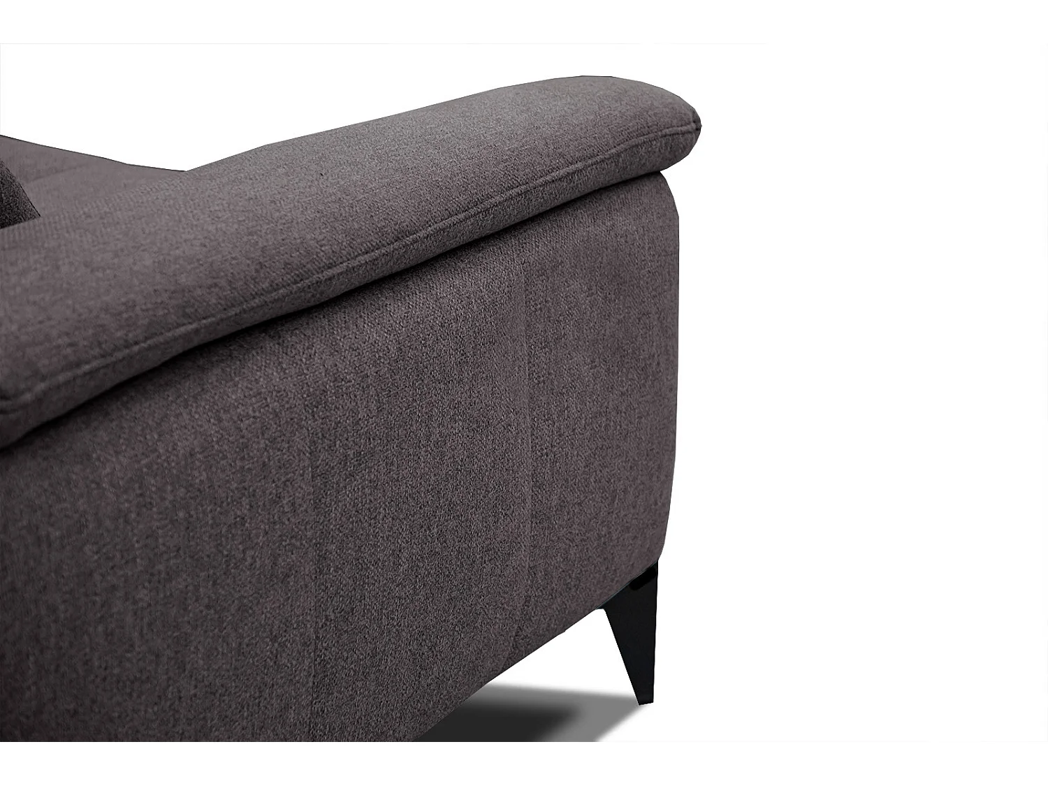 MATERA Sofa 3-Sitzer mit verstellbare Kopfstützen, graphit