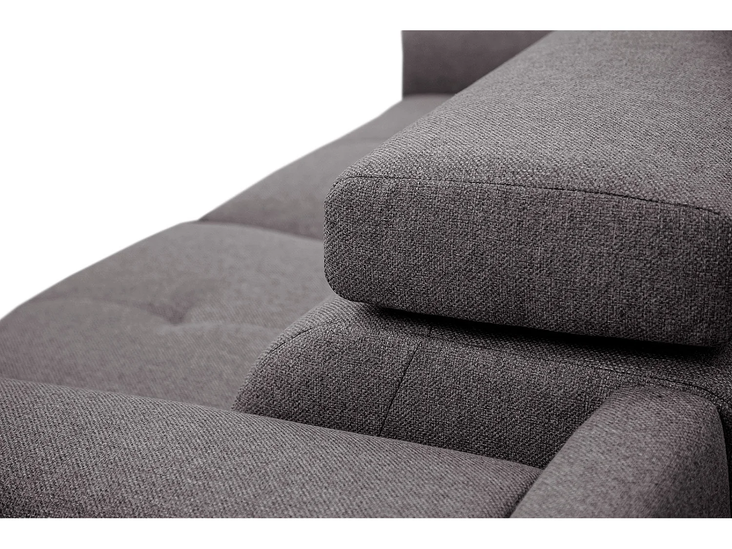 MATERA Sofa 3-Sitzer mit verstellbare Kopfstützen, graphit