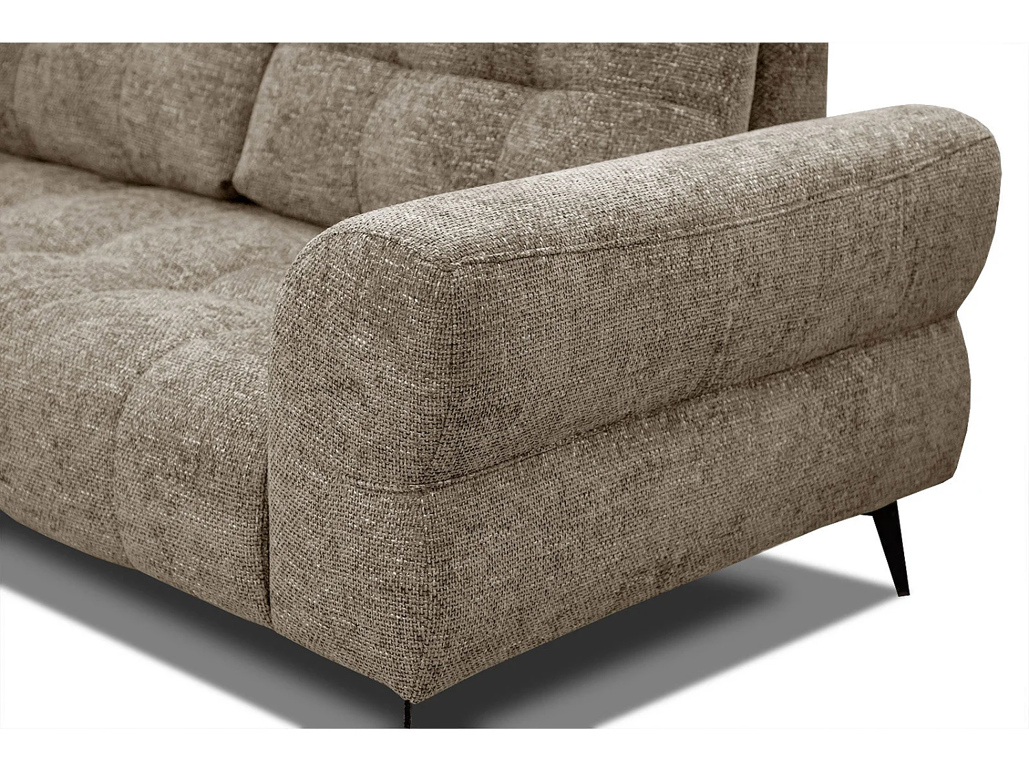 SALVINI Ecksofa 5-Sitzer links, taupe