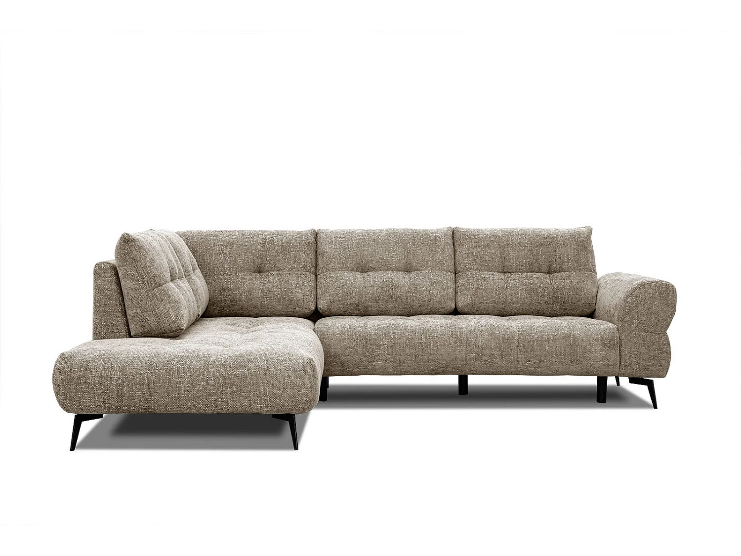 SALVINI Ecksofa 5-Sitzer links, taupe