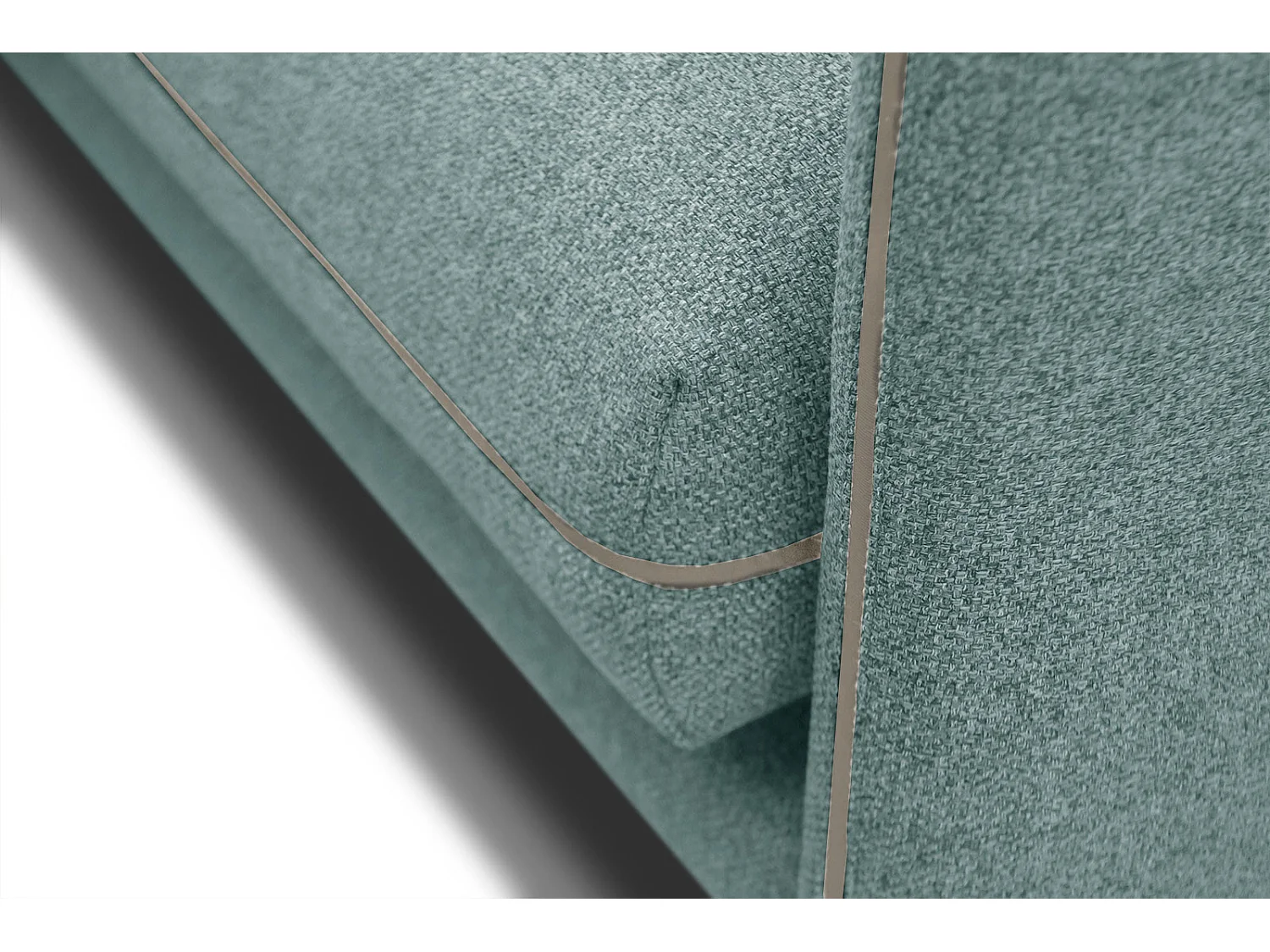 SOGEL Ecksofa 4-Sitzer links, minzegrün