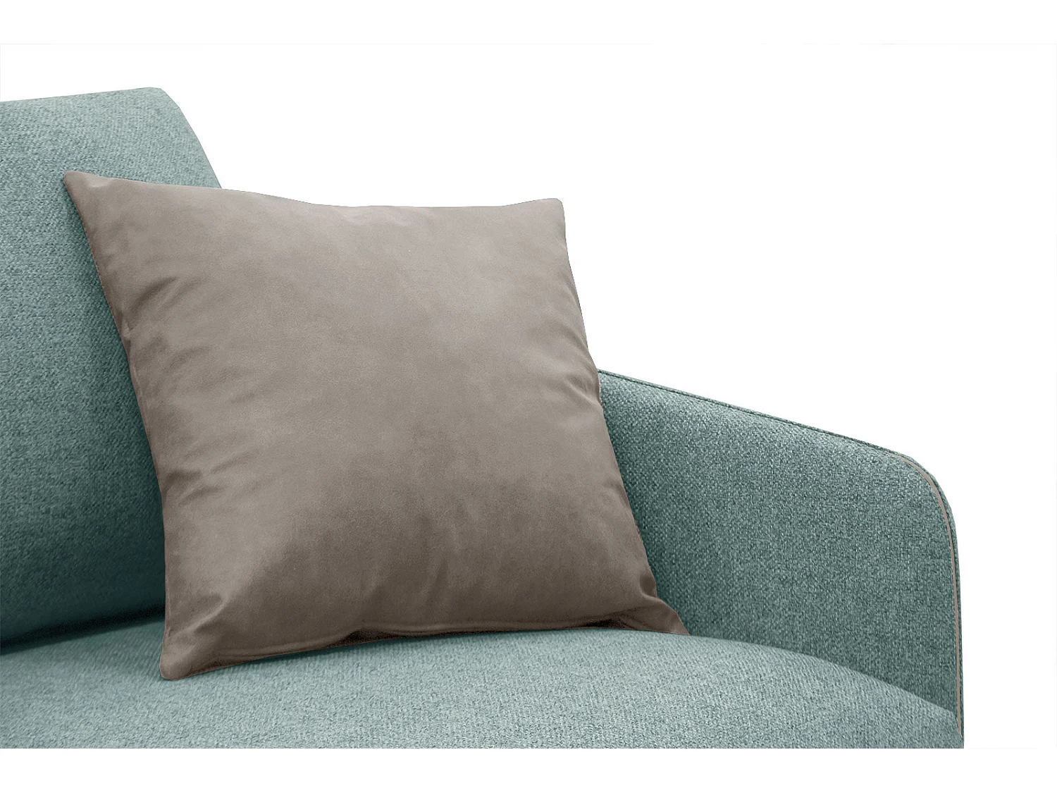 SOGEL Ecksofa 4-Sitzer links, minzegrün