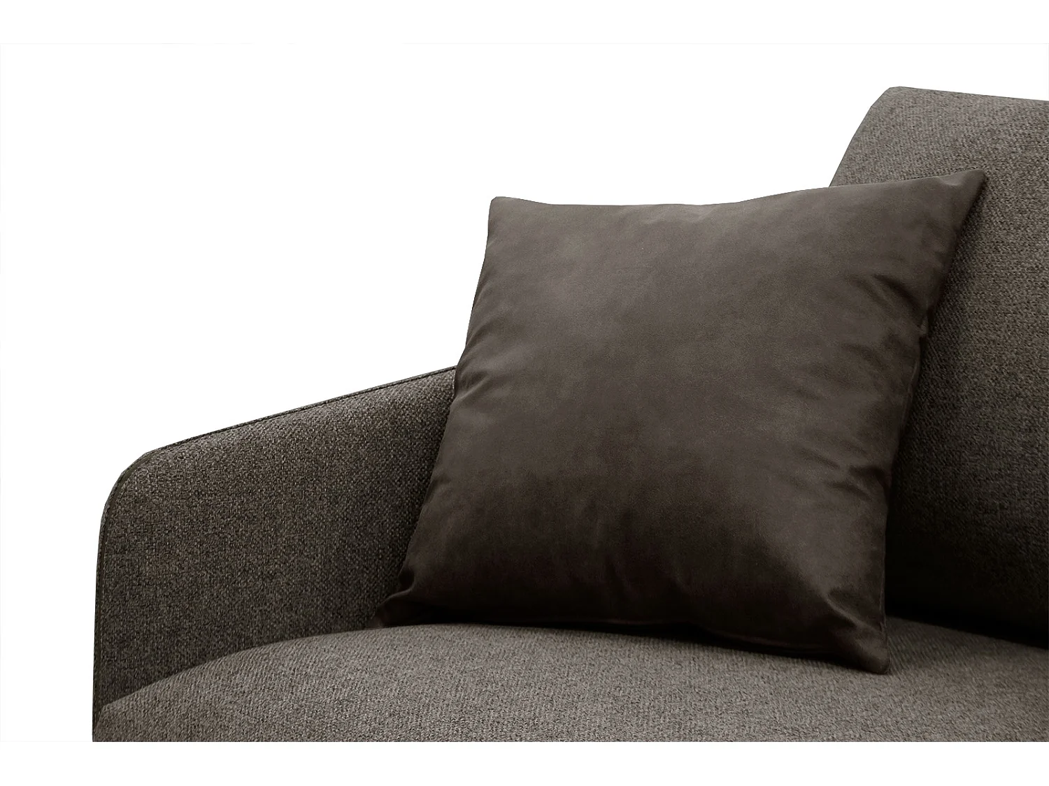 SOGEL Ecksofa 4-Sitzer rechts, dunkelbraun