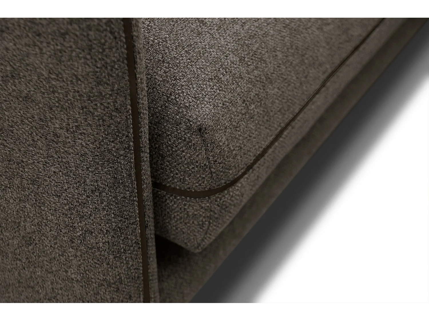 SOGEL Ecksofa 4-Sitzer rechts, dunkelbraun