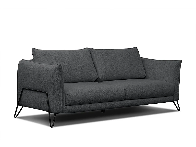HOSTEN Sofa 3-Sitzer, graphit