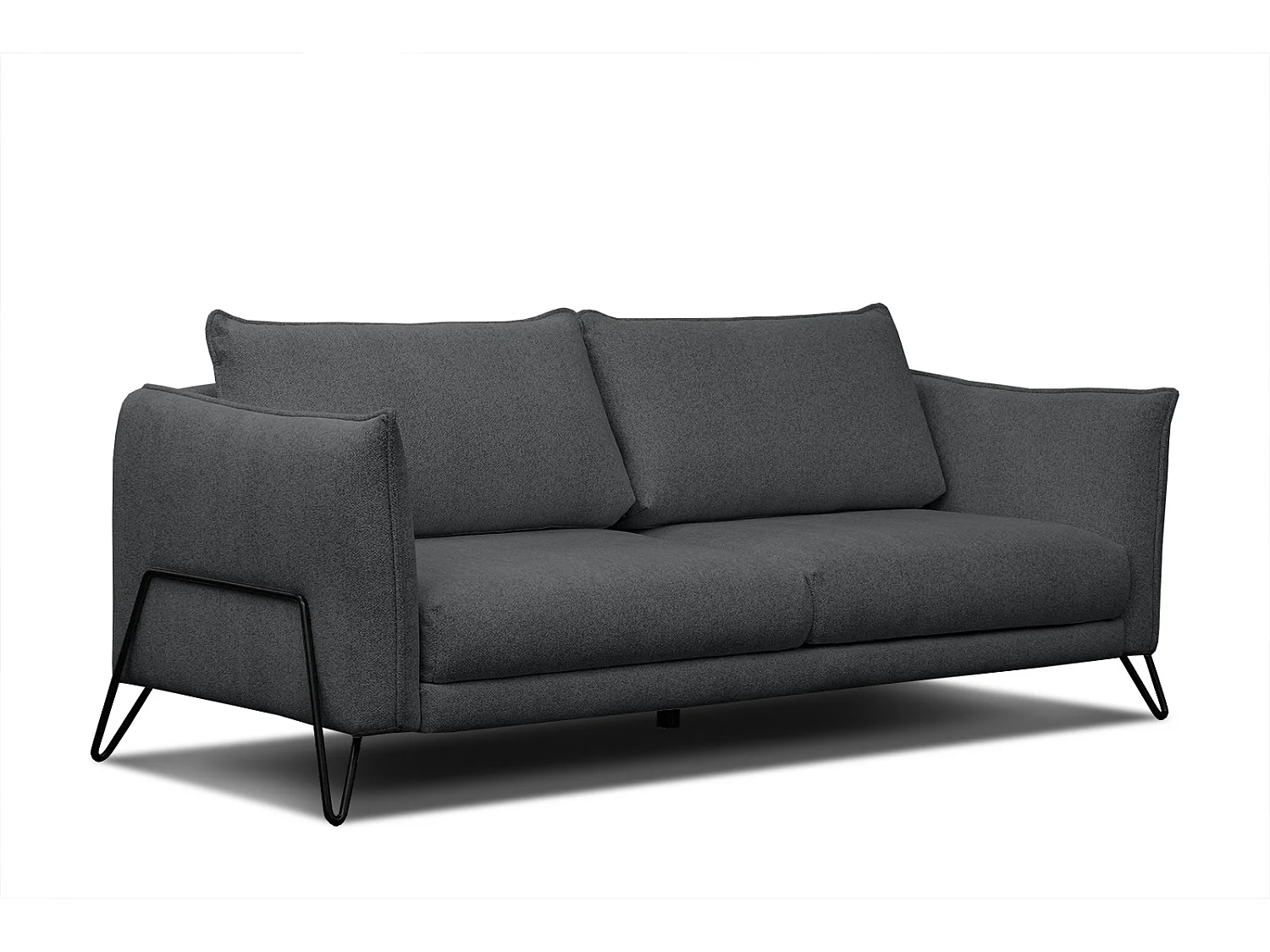 HOSTEN Sofa 3-Sitzer, graphit