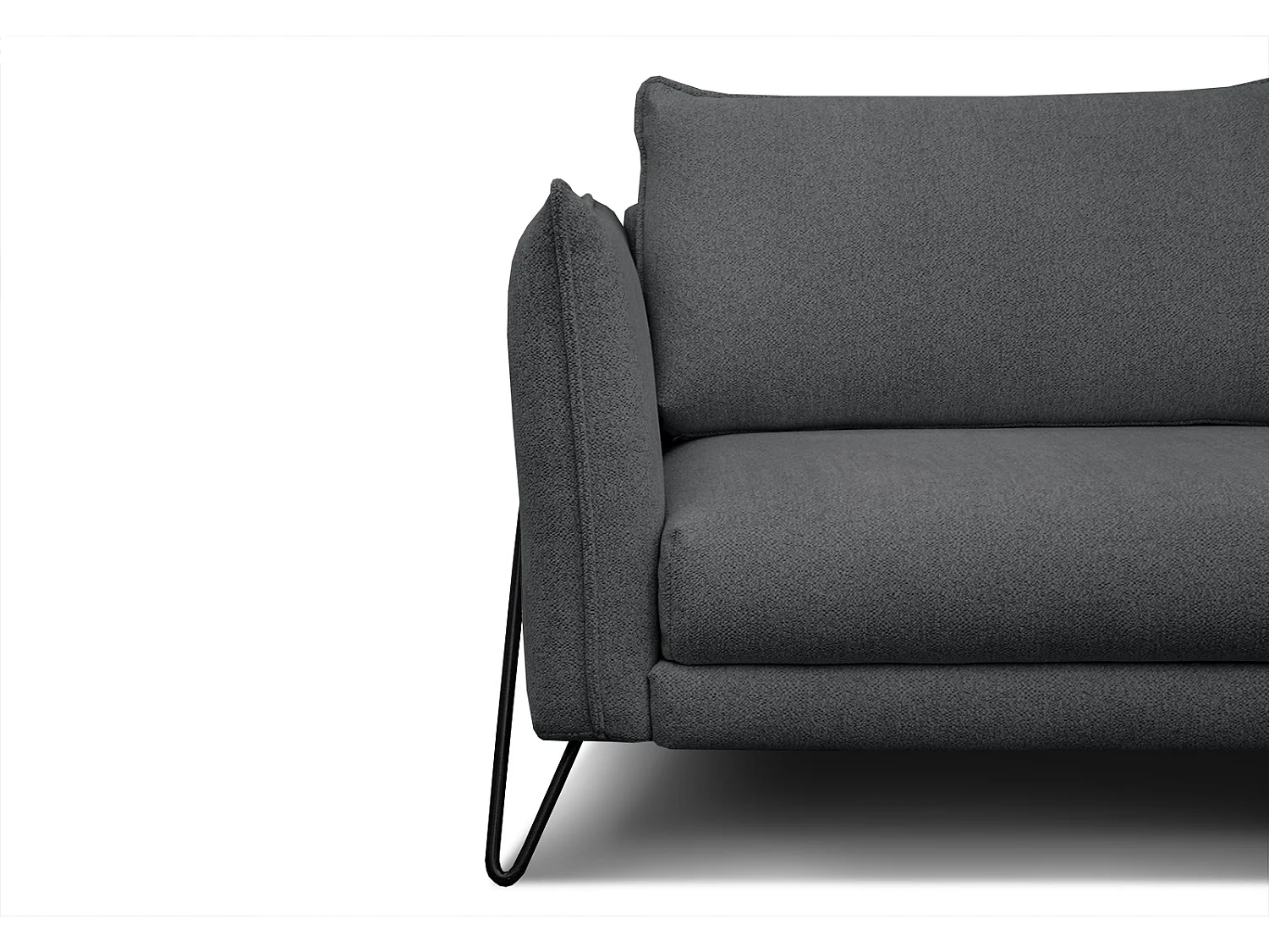 HOSTEN Sofa 3-Sitzer, graphit