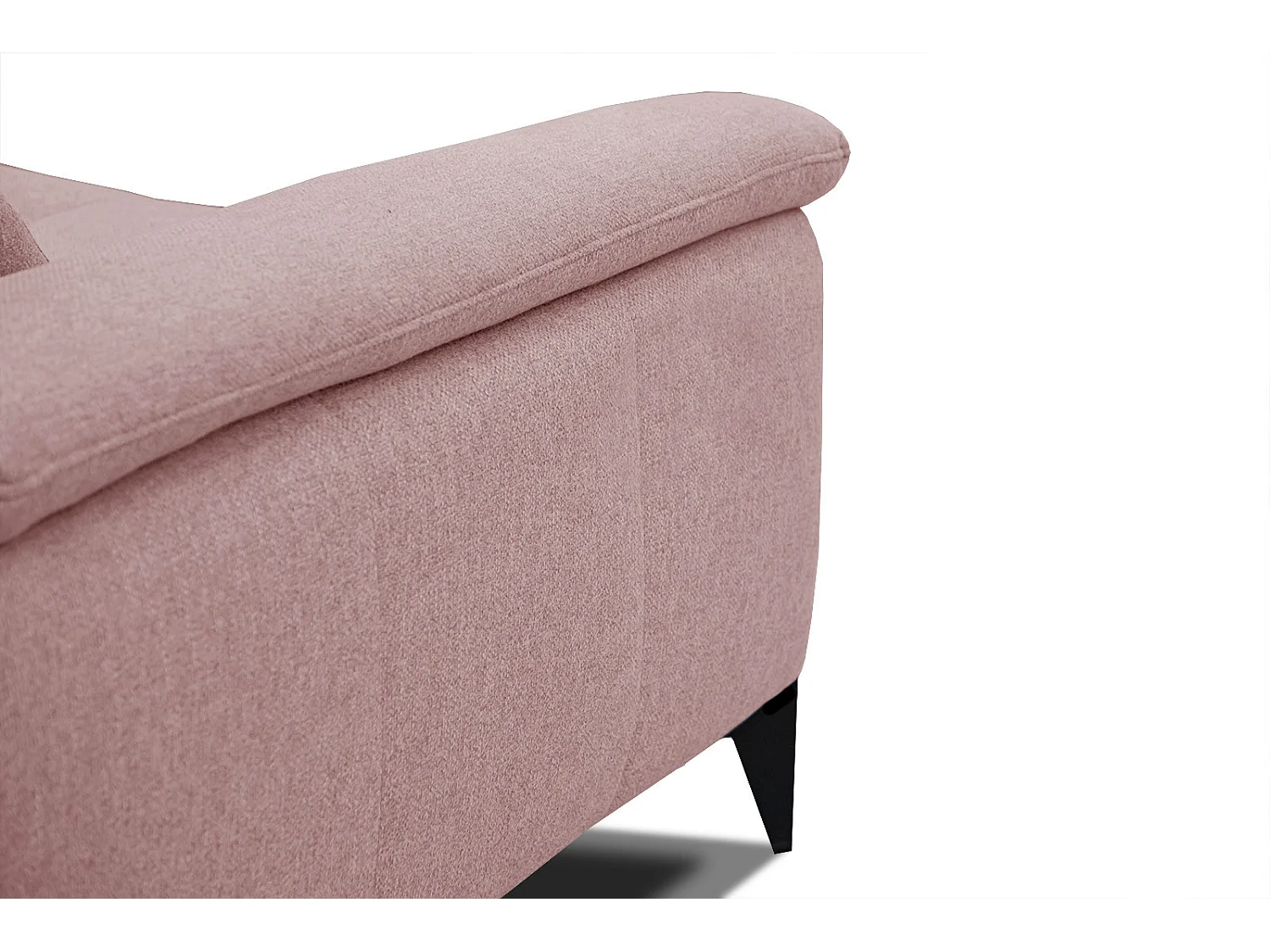 MATERA Sofa 3-Sitzer mit verstellbare Kopfstützen, hellrot
