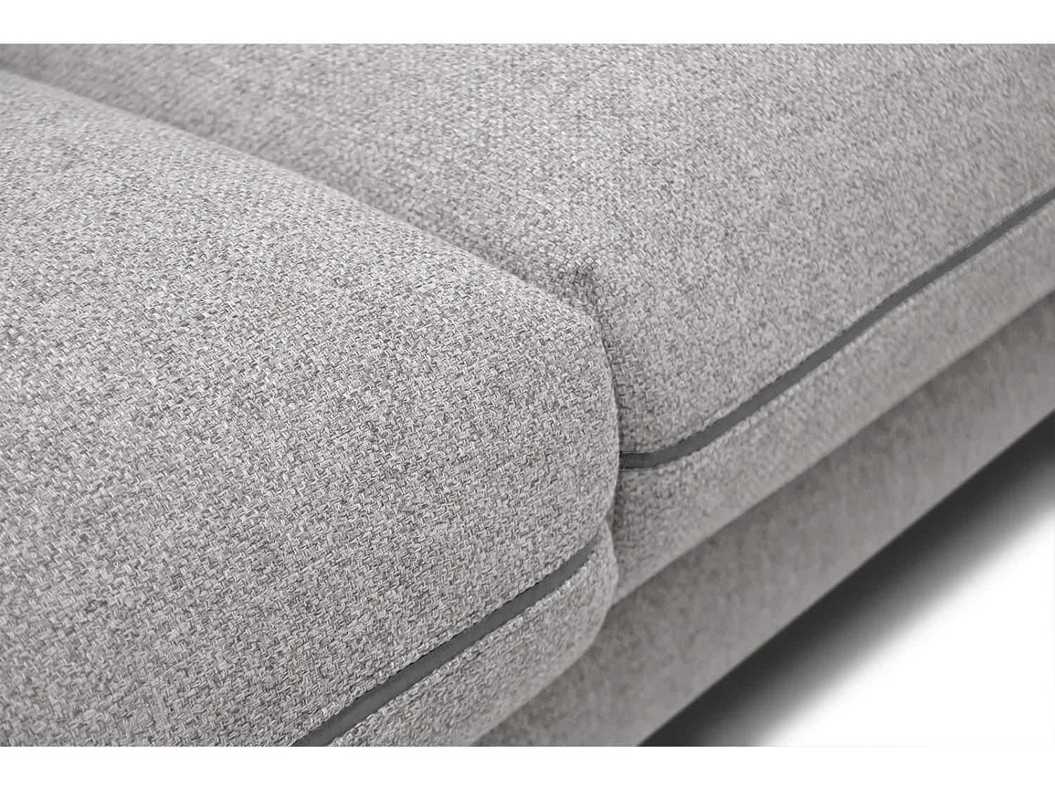 SOGEL Ecksofa 4-Sitzer links, hellgrau