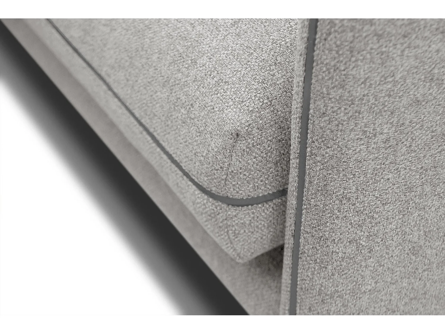 SOGEL Ecksofa 4-Sitzer links, hellgrau