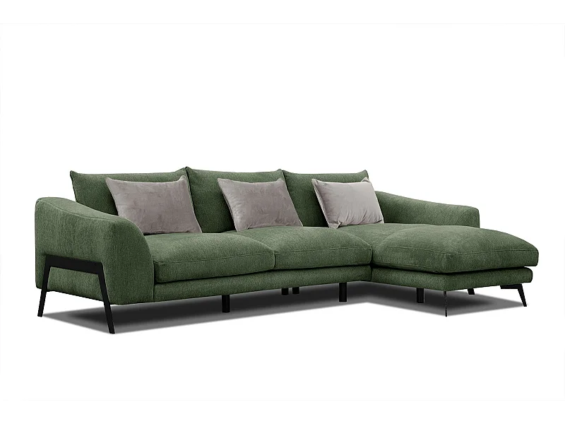 WINTER Ecksofa 4-Sitzer rechts, dunkelgrün