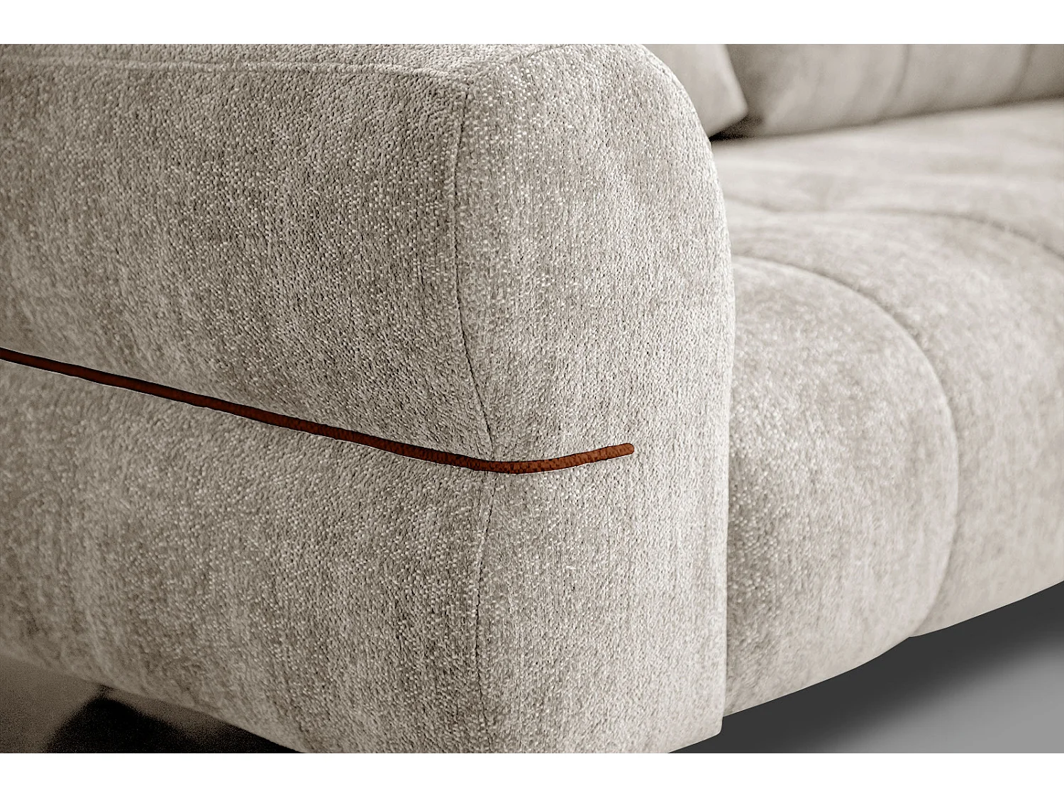 SALVINI Sofa 2,5-Sitzer, ecru