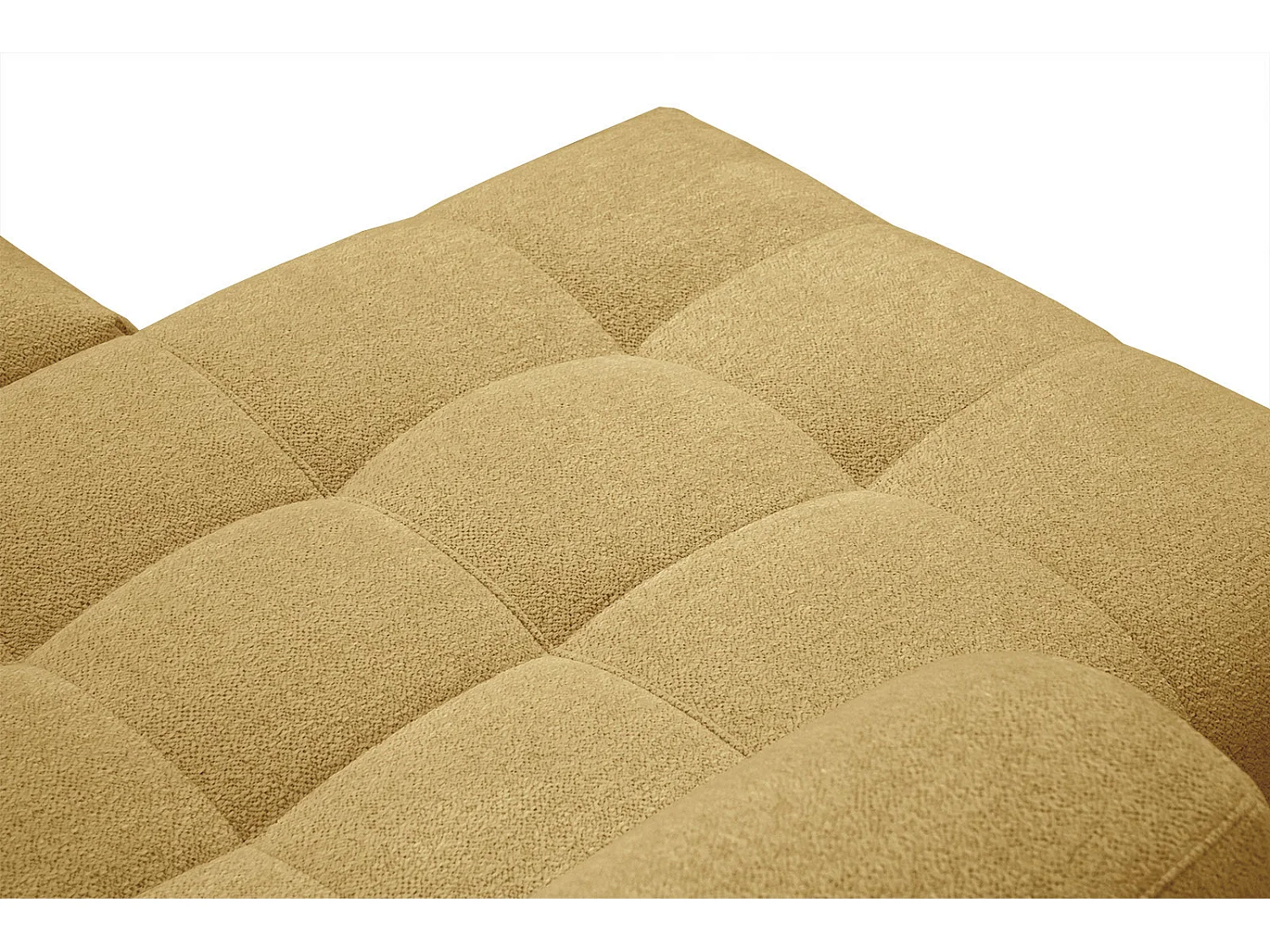 SALVINI Ecksofa 4-Sitzer links, senfgelb