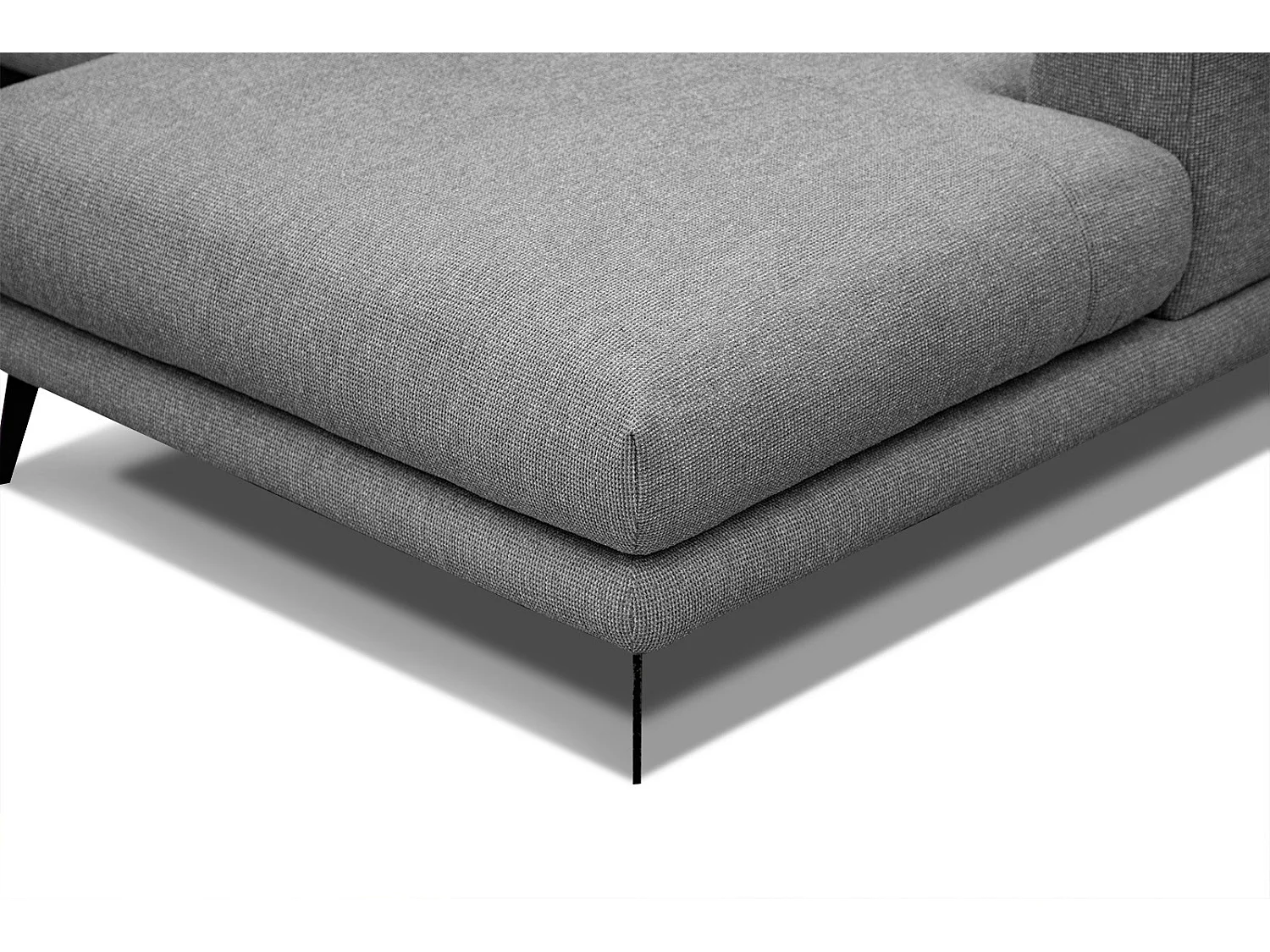 ADRIA Ecksofa 4-Sitzer rechts, grau